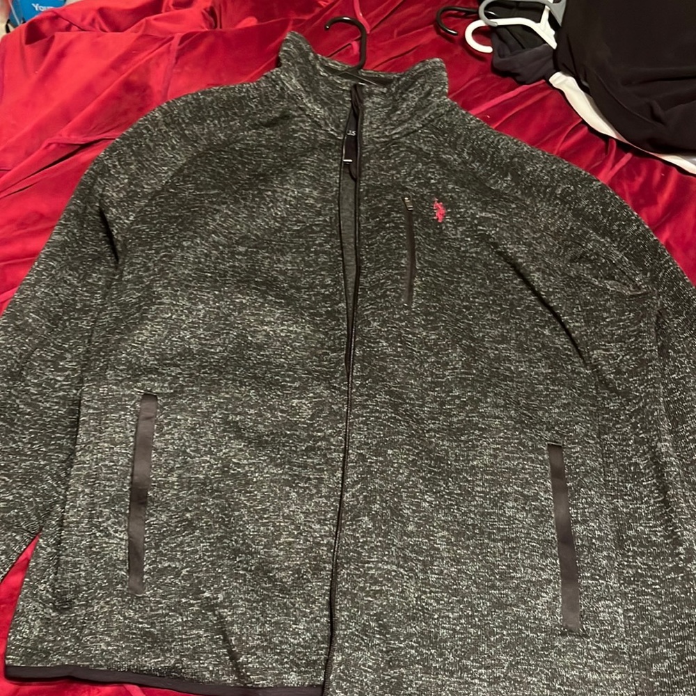 polo zip up jacket